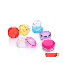 Packing Bottles Refillable Makeup Jars Plastic Travel Empty Bottle 3G 5G Box Transparent Cosmetic Cream L 5Ml Pots Clear Lip Balm Sa Ottrm