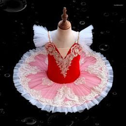 Stage Wear Children&#39;s Ballet Tutu Little Swan Dance Practise Clothes Pettiskirt Gauze Skirt Girls Princess Dress Costumes