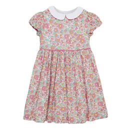 Girl's Dresses Little maven 2022 Summer Printed Flower Dress Baby Girls Cotton Children Casual Clothes Pretty for Kids 2-7 year 0131