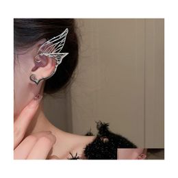 Ear Cuff Fashion Jewellery S925 Sier Needle Butterfly Ees Stud Earrings Metal Ears Hang Drop Delivery Dhzsl