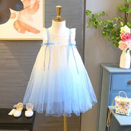 Girl's Cute Children's Clothes Baby girl dress Lace Peter Pan Collar Ball Gown Knee-Length Dresses Cotton Patchwork Mesh Kid Pettiskirt