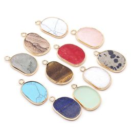 Charms Natural Stone Foot Shape Rose Quartz Lapis Lazi Turquoise Opal Pendant Diy For Necklace Earrings Jewellery Making 15X25 Dhgarden Dh4Sv