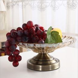 Plates Irregular Glass Fruit Bowl Home Tableware Salad Plate