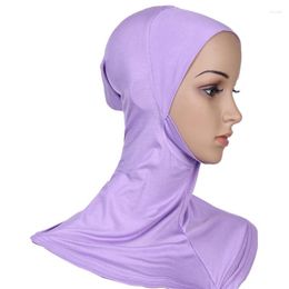 Scarves 120pcs/lot Fashon Muslim Turban Head Wear Hat Underscarf Hijab/Full Cover Inner Cotton Hijab Cap 20 Color For Choose