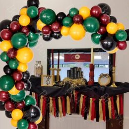 Other Event Party Supplies 103Pack Magic Wizard School Balloons Garland Arch Kit Green for Baby Kids Birthday Shower Potter Theme 230131