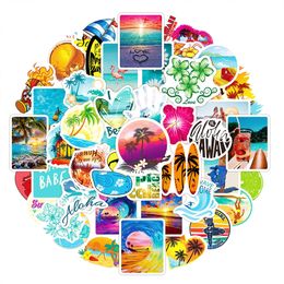 50pcs Outdoor Surfing Stickers and Decals Summer Sports Stickers for Water Bottle Car Luggage Scrapbook Laptop Waterproof KL013-361