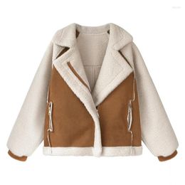 Women's Jackets Winter Woman Coats Long Plush Jacket Selling Hairy Luxury Teddy Clothing Artificial Fur Pocket Warm Wool Cardigan