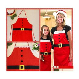 Aprons Christmas Decoration Apron Home Kitchen Supplies Party Merry Holiday Cooking Parentchild S/L 300Pcs Dh0099 Drop Delivery Gard Dhanl