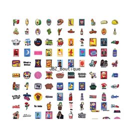 Shoe Parts Accessories Wholesale 100 Pack Mexican Croc Charms Hispanic Latino With Buckle Clog Pins For Teens Girls Boys Adt Drop Dhxuq