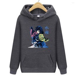 Men's Hoodies Anime Water Column Hoodie Rampage Print Graphic Sweatshirt Pullover Harajuku Hip Hop Loose Men's/Women's Streetwear