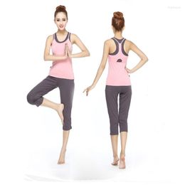 Active Sets Three Pieces Women Yoga Set Soft Sport Suits Breathable Quick Dry Workout Fitness Suit Gym Sports Vest Seven Pants M L XL XXL