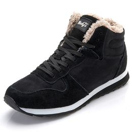 Dress Shoes Sneakers Men Winter For Sports Black Blue Fur Zapatillas Hombre Casual 230201