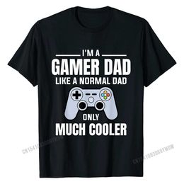 Men's T-Shirts Mens Gamer Dad Like A Normal Dad Video Game Father T-Shirt Family T Shirts Prevailing Tops Shirts Cotton Men Design Y2302