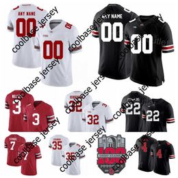 NCAA Football College 12 Lathan Ransom Jerseys Ohio State Buckeyes 100th 14 Ronnie Hickman Pete Werner Jaxon Smith-Njigba Dallan Hayden Cade