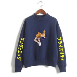 Men's Hoodies & Sweatshirts 2023 Kawaii Anime Cartoon Wonder Egg Priority Turtleneck Hoodie Sweatshirt Women Men Pullovers Streetwear Haraju