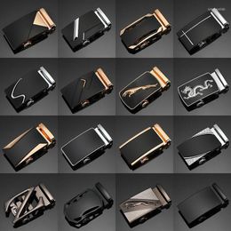 Belts Designer Variety Of Styles For Business Men's Alloy Automatic Belt Buckle Outdoor Accessories Used 3.5cm Wide BodyBelts Emel22