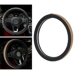 Steering Wheel Covers Diamond Leather Cover For Women Girls With Sparkling Crystal Rhinestone Universal Fits 15Inch Anti-