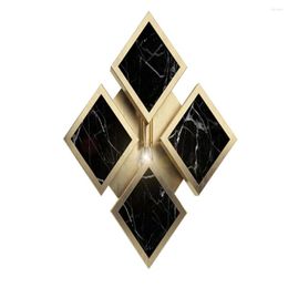 Wall Lamp Art Deco Design Marble Gold Sconce AC110V 220V Home Decoration And Projects Lights