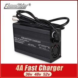 36V 48V 52V Lithium battery charger 4A fast charger 42V 54.6V 58.8V li-ion battery pack charger ebike electric bike DC XLR RCA