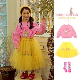 Girl's Dresses Korean Girls Princess Dress SS Spring Summer Baby Kids Clothes Boys Girl Sweatshirts Skirt Toddler Childrens Clothings