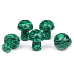 Stone 20Mm Mini Malachite Mushroom Plant Statue Stones Ornament Carving Home Decoration Crystal Polishing Gem Drop Delivery J Dhgarden Dhvoh