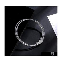 Charm Bracelets Geometric Bracelet Bangle Creative Circle Drop Delivery Jewellery Dhpnx