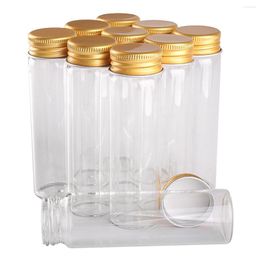 Storage Bottles 24 Pieces 50ml 30 100mm Glass With Golden Aluminum Caps Spice Jars Vials For Wedding Crafts Gift