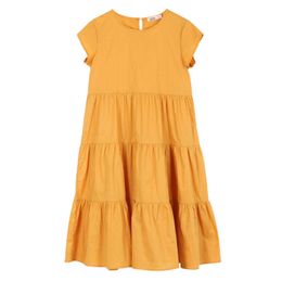 Girl's Summer Big Casual Kids Girls Elegant Ruffled Princess es 2022 New Children Cotton Midi Dress #8908 0131