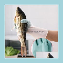 Cleaning Gloves 1 Pair Sile Dishwashing Scrubber Dish Washing Sponge Rubber Cleanings Tools Drop Delivery Home Garden Housekee Organ Dh5Wz