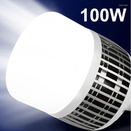 Led Bulb 220v Light Bulbs High Power 36W 50W 100W Lighting For Home Outdoor Camping Industrial Garage Super Bright Lamp