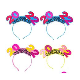 Party Decoration 4Pcs Luminous Hairbands For Year Decorative Headdress Hair Hoops Drop Delivery Home Garden Festive Supplies Event Dhhcu