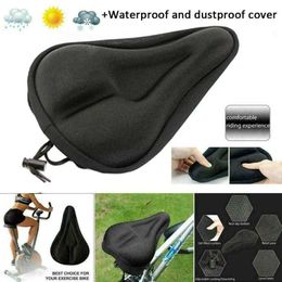 s Covers 3D Silicone Gel Pad Soft Thick Cycling Cushion Thickened Mountain Bike Saddle Seat Bicycle Parts 0131