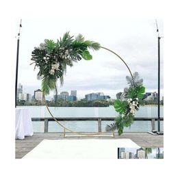 Party Decoration Wedding Arch Round Balloon Flower Frame Stand Birthday Baby Shower Circle Backdrop Event Decor Drop Delivery Home G Dh69X