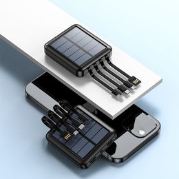 20000mAh Solar Power Bank Portable External Battery Charger Powerbank for 12Pro Huawei Samsung Xiaomi Mini Poverbank