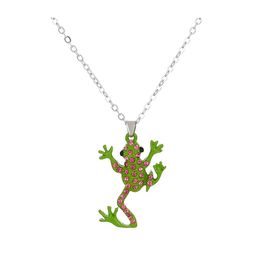 Pendant Necklaces Fashion Jewellery Frog Necklace Rhinestone Choker Chain Drop Delivery Pendants Dhr0U