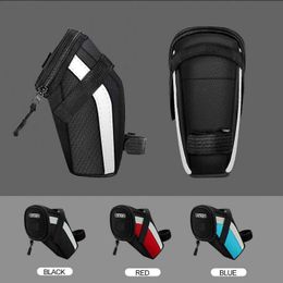 Panniers s Bicycle Saddle Nylon MTB Road Bike Storage Bag Waterproof Wear-resistant Seat Tail Rear Pouch Cycling Accessories 0201
