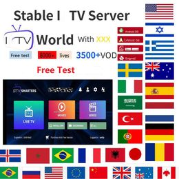 MAG Europe Program 10000Live M3u Android smart tv US UK France Canada portugal Protective Film 1year/OTT Link/list Service Provider test