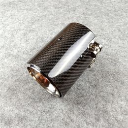 1 Piece Real Carbon Fibre Exhaust Tip For M Performance Car Pipe M2 F87 M3 F80 M4 F82 F83 F20 F22 F30