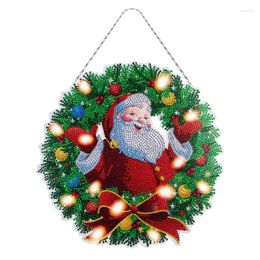 Decorative Flowers DIY 5D Diamond Craft Painting Kit For Adult Hanging Christmas Wreath Ornaments
