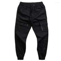 Men's Pants Pantalones Hombre Joggers Men Cargo Solid Color Breathable Drawstring Elastic Waist Ankle-banded Clothes Trousers 2023Men's Bert