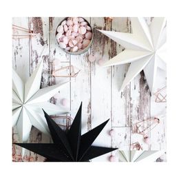 Party Decoration 1Pc 30Cm Folded Paper Star Lanterns 3D Hanging For Christmas Wedding Birthday Evening Year Window Drop Delivery Hom Dhxyk