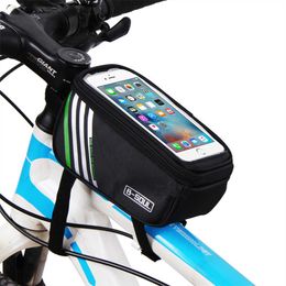 Panniers ThinkRider Frame Front Top Tube s Bicycle Cycling Touch Screen Case for Mobile Phone MTB Moutain Road Bike Bag 0201