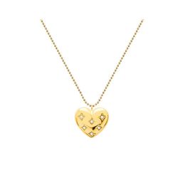 Pendant Necklaces Gold Heart Necklace Diamonds Shape Charms Sweater Chains 1816 T2 Drop Delivery Jewelry Pendants Dhh5T