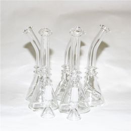 Mini Glass Bongs Dab Rigs 14mm Female Joint With Glass Bowl small Bubbler Beaker Bong Water Pipes Oil Rigs