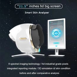 3D Skin Diagnosis System Portable Big Screen 21.5 Inch Skin Analyzer Detector with 36 Million HD Camera Magic Mirror 14 Skin Problems Analysis Device for Beauty Spa