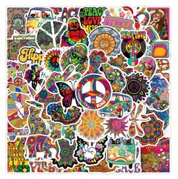 Love and peace hippie stickers Trippy 50PCS Psychedelic Stickers for Adults Accessories Stickers Hippie Sticker Packs W1108