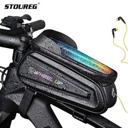 Panniers s Frame Front Top Tube MTB Bike Cycling Case Touchscreen Bag For Bicycle Cell Phone Accessories 0201
