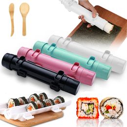 Sushi Tools Making Mold Kit Roller Rice apanese Maker Machine Bazooka Vegetable Meat Rolling Tool Kitchen Gadgets 230201