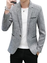 Mens Suits Blazers Fashion Casual Cotton Slim Korea Style Suit Masculino Male Jacket Clothing Plus Size 4XL 230131