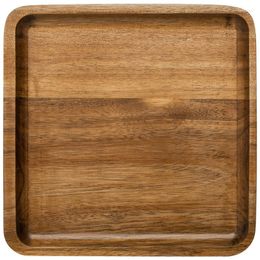 Plates 1Pcs Japanese-style Wood Serving Tray Square Rectangle Simple Style Sushi Snack Bread Dessert Cake Plate With Grooved Handle